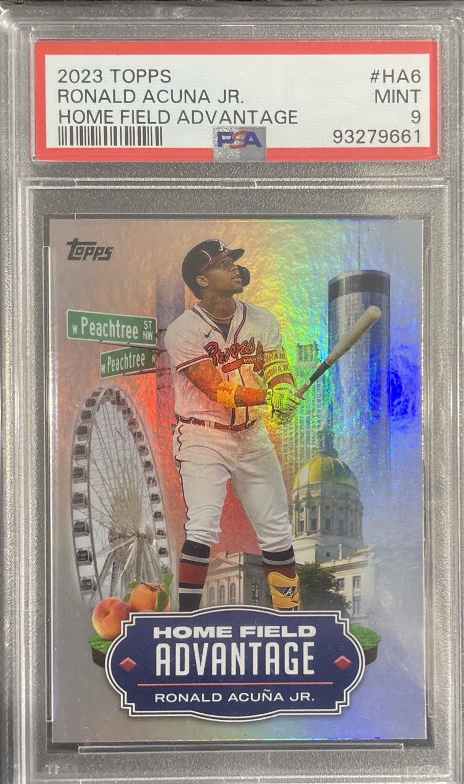 RONALD ACUNA Jr 2023 Topps Home Field Advantage PSA 9 #HA6 CASE HIT MVP Yr⚾️🏆