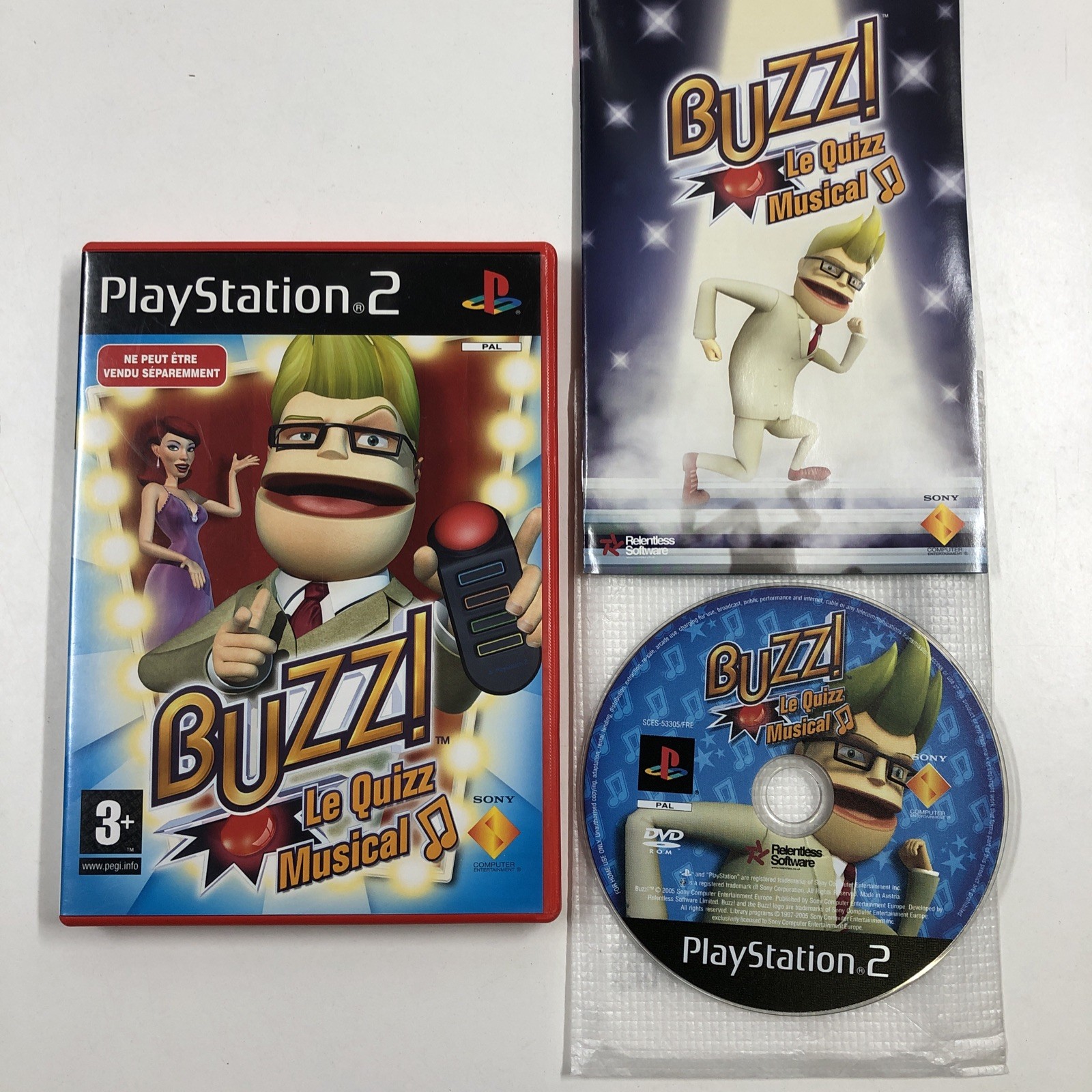 buzz le quizz musical boîte FR playstation 2 PS2 français