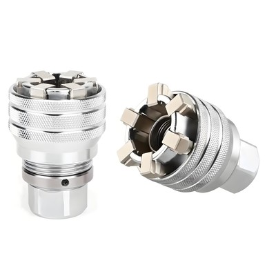 Upgraded Adjustable Universal Socket Wrench, Manual Socket Wrench, Multifunct...