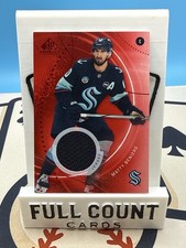 2025-26 SP Game Used Matty Beniers Red Jersey Kraken #82