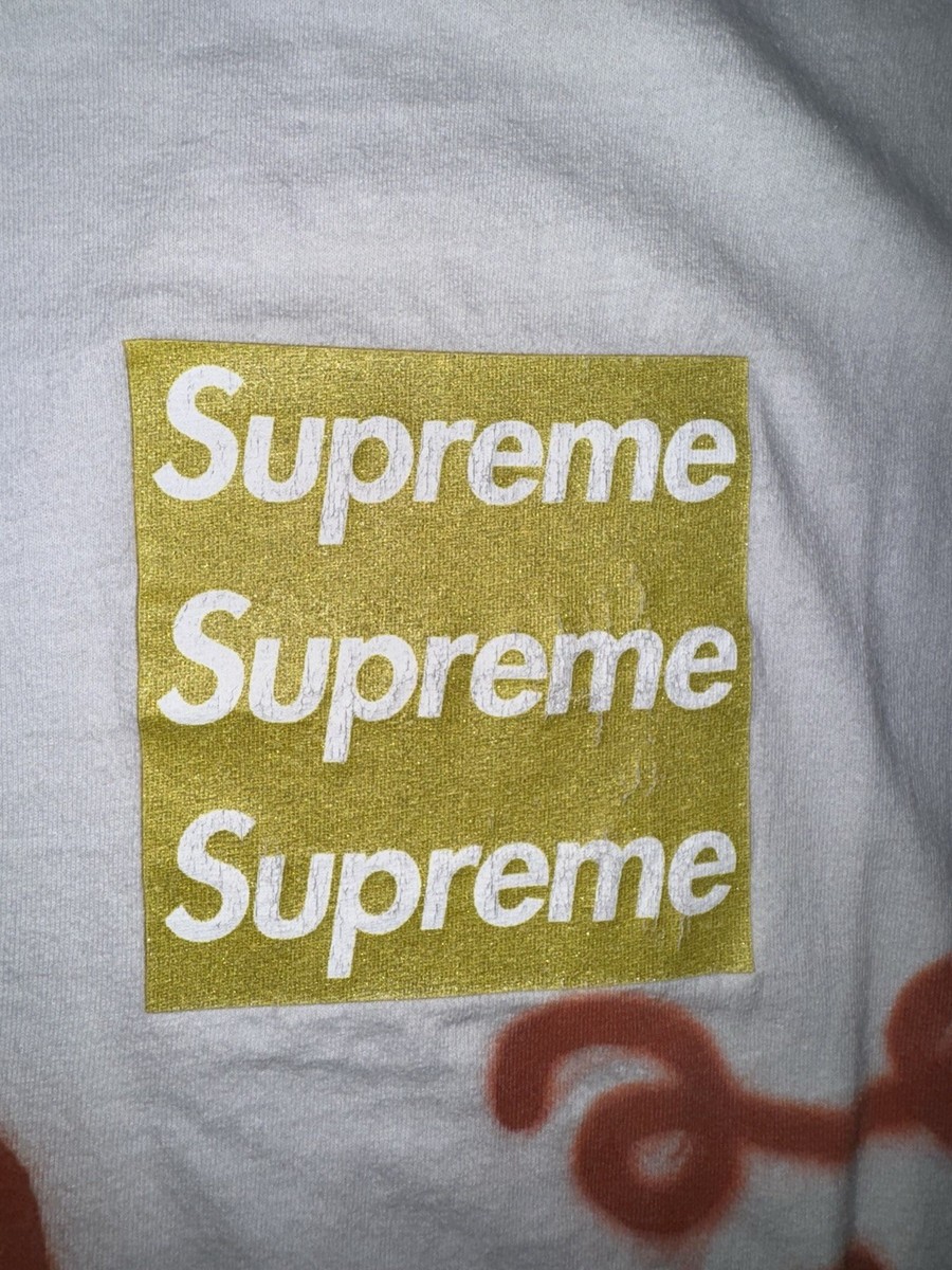 Asspizza Supreme Triple Box Logo White and Gold Bogo Signed | eBay