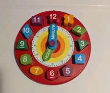 Melissa  Doug Shape Sorting Clock - Wooden Educational Toy