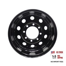 Black 16x6 Trailer Rim Wheel 8 Lug Holes On 6.5 8x6.5 16 Inch 16 X 8 X 6.5