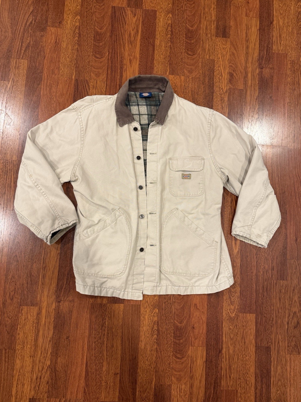 Beige Dickies Chore Coat W/Lining Men’s Size XL