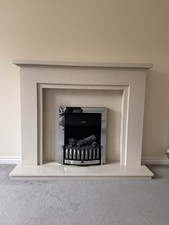 Marble Fireplace In Bianca Marble Finish