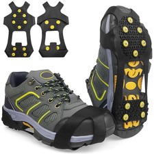 Ice Cleats for Shoes and Boots Men Women Winter Walking Ice Snow Cleats Anti ...