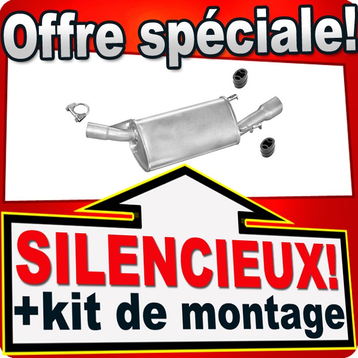 Silencieux arrière Opel Tigra 1.4 1.6 16v haute durabilité ligne échappement standard