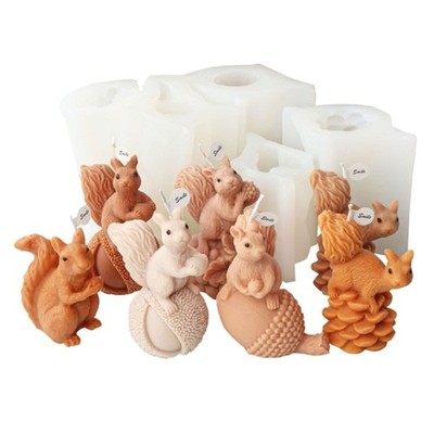 DIY 3D Aromatherapy Casting Handmade Gift Silicone Soap Clay Decors Molds