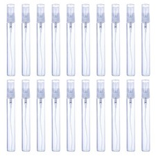 25pcs 10ml Clear Glass Mini Travel Spray Bottles Refillable Perfume Atomizers