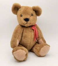 Vintage Jointed Plush Stuffed Teddy Bear by PRINCESS SOFT TOY Brown 17 Inches EC