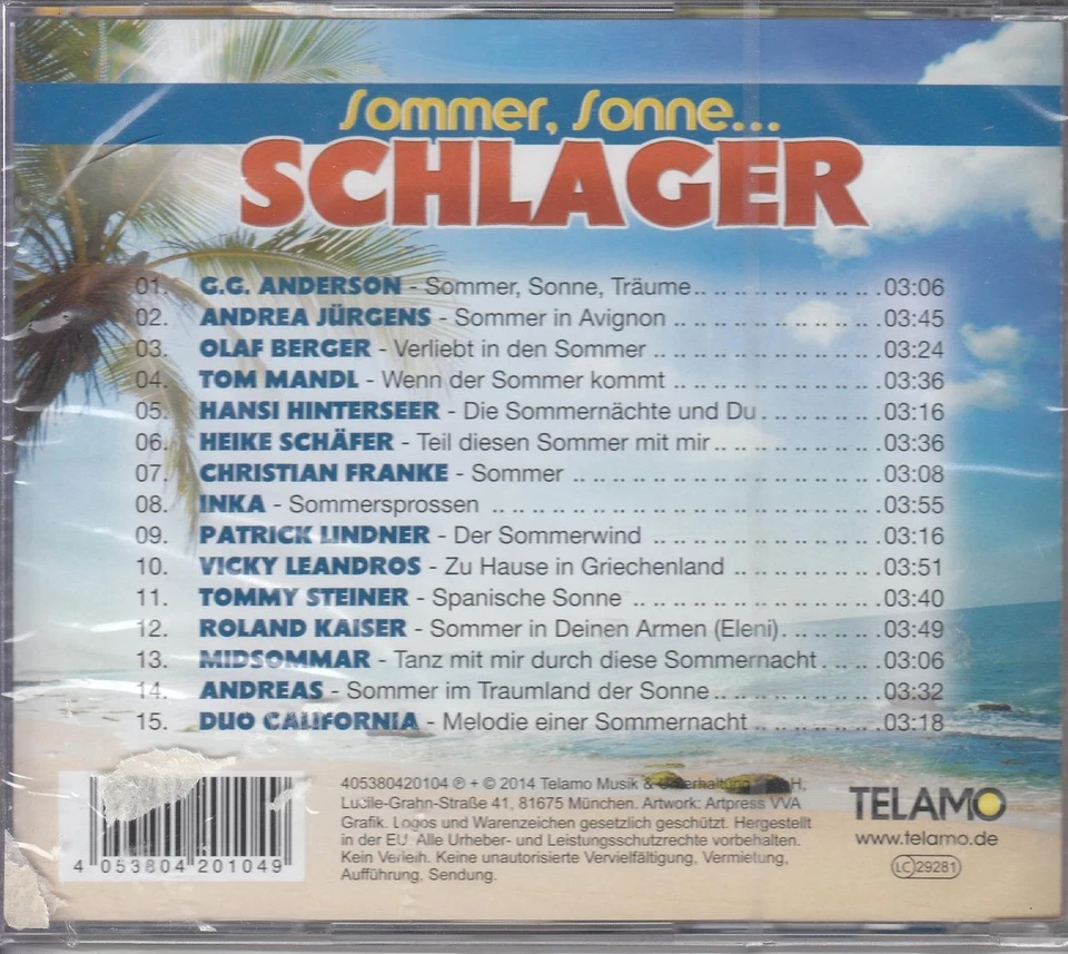 Various - Sommer, Sonne ... Schlager ++ new ++ - Bild 2 von 2