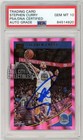 Stephen Curry 2018-19 Donruss Pink Laser Autograph Card #2 45/79 PSA/DNA 10