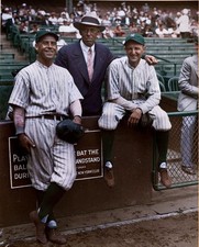 Herb Pennock & Benny Bengough-color  Colorized 8x10 Print-FREE SHIPPING
