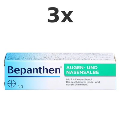 3x Bepanthen Augen- Und Nasensalbe 5 g - PZN 1578681