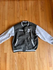 Justify Men’s M Olive White NYC Limited Edition Varsity Jacket