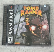 Tomb Raider Chronicles Playstation 1 PS1 Black Label CIB Complete Tested