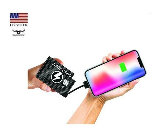 CiAO TECH Juice Card Ultra-Thin Credit Card Power Bank 2,300 mAh Fits in Wallet