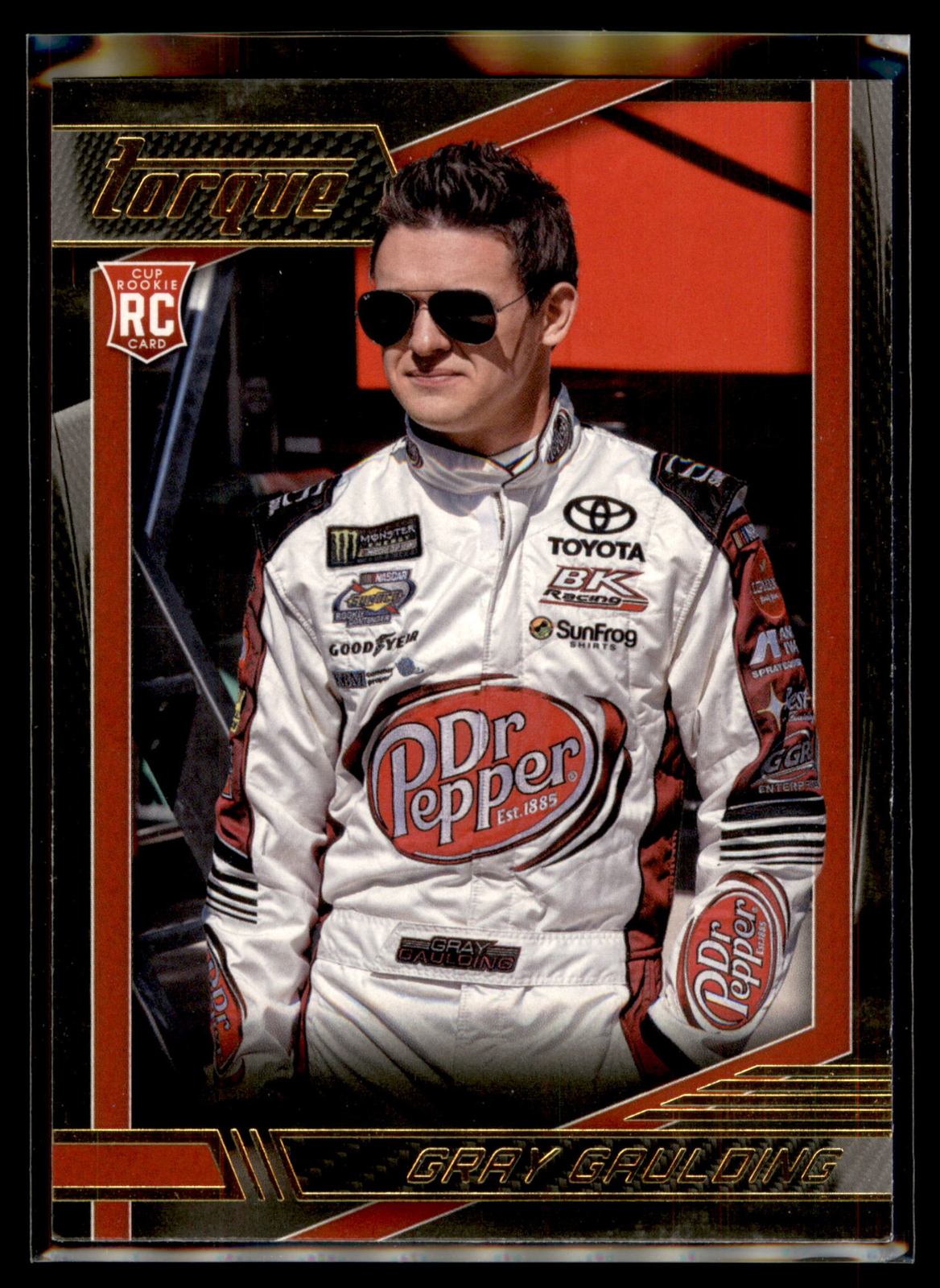 2017 Panini Torque Racing NASCAR GOLD Parallel #9 Gray Gaulding RC