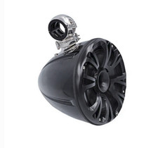 APSW-8505BTW AUDIOPIPE 8  MARINE CARBON FIBER TOWER SPEAKER PAIR 250 WATTS Black