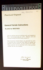 Brother Knitting Machine Punch card shy Chevron Fairisle Pattern Card