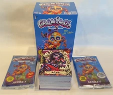 CRANIACS SERIES 1 COMPLETE 100 BASE CARD SET/EMPTY BOX & WRAPPERS-FREE SHIPPING
