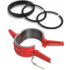 Red Piston Ring Compressor Tool, Adapter,Anti-Polishing Ring For Cummins ISX QSX