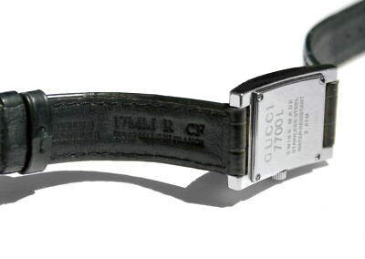 Gucci Signature Watch Crocodile Band 7700L Luxurious! | eBay