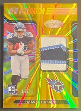 2022 Certified Hassan Haskins New Generation Relic FOTL MIRROR GOLD 8/15 HH RC