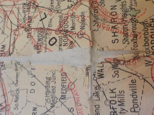 Map Street Railways of the State of Massachusetts 1910 -1911 DAMAGE - Picture 2 of 7