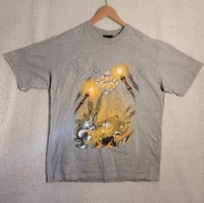 Vintage 90s Bugs Bunny Daffy Duck Looney Tunes Acme Tours Gray Shirt Size XL USA