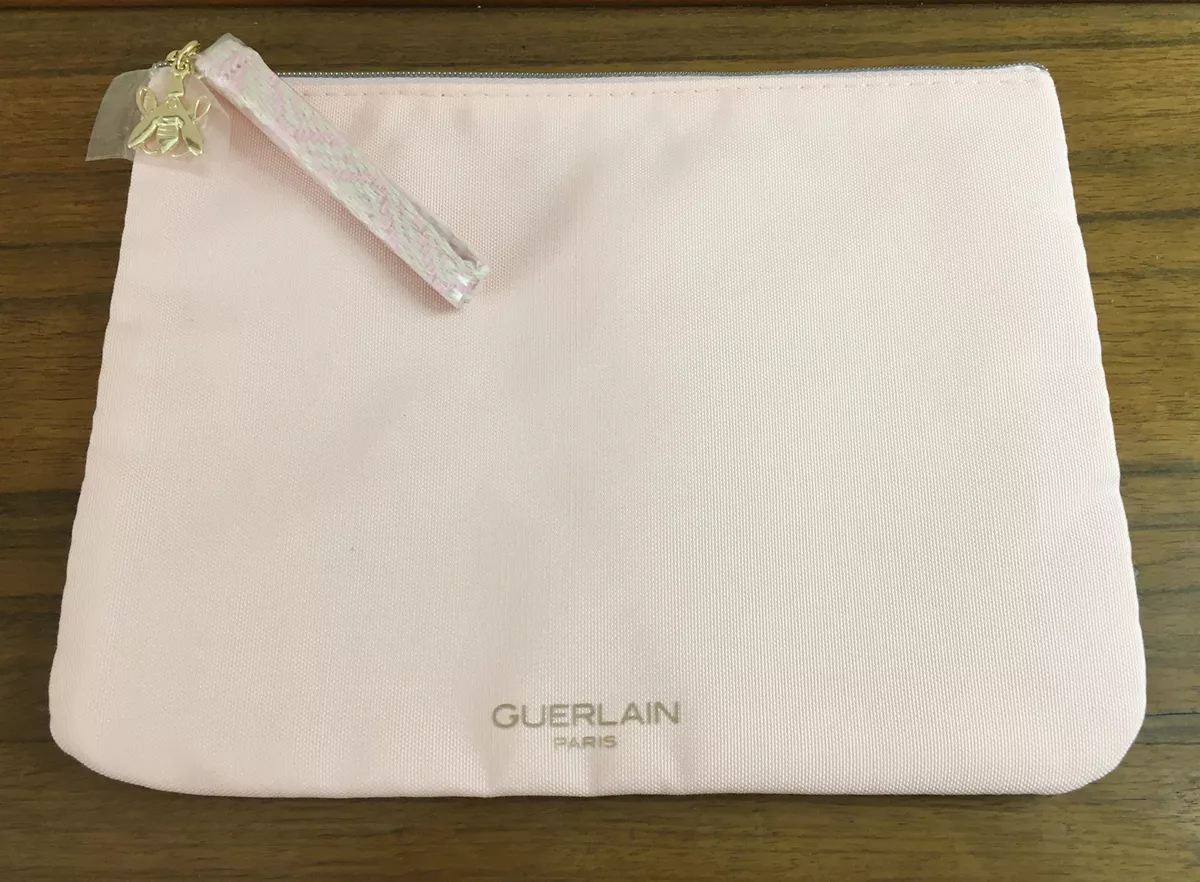 GUERLAIN Makeup Cosmetic Bag PINK Fabric NEW | eBay