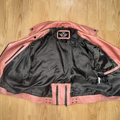 2007 Harley Davidson Women PASSION DIVA Pink Leather Jacket 2007 Harley Davidson Women PASSION DIVA Pink Leather Jacket