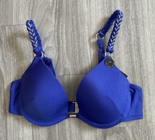 The Midnight Dip ANN SUMMERS Bikini Top 32B Cobalt -RRP 30 - New With Tags