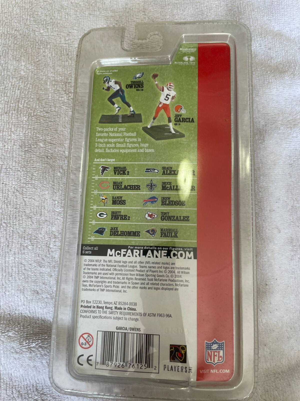 Mcfarlane Toys NFL Football Two pack 3 Inch Figures Terrell Owens,Jeff Garcia