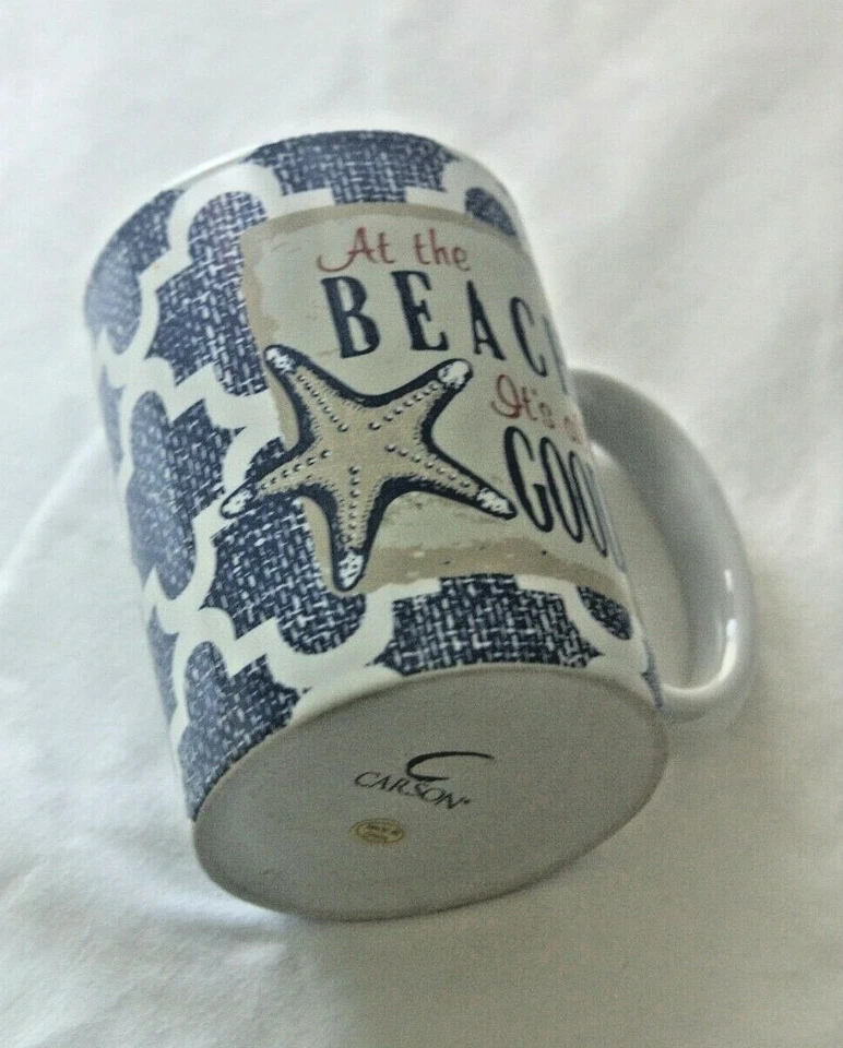 Taza de café de cerámica At The Beach Its All Good. Foto 4 de 4