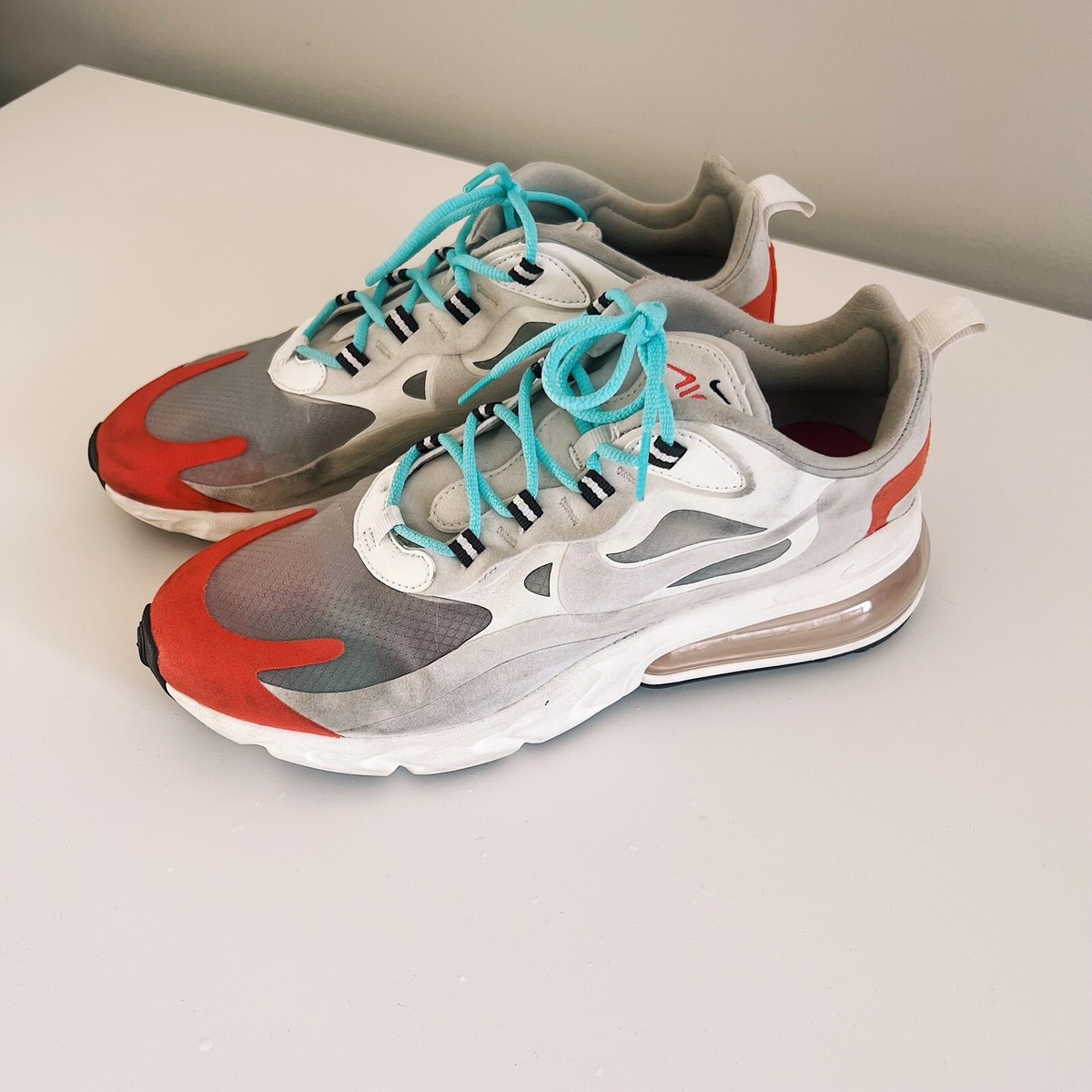 Men’s Nike Teal Blue and Neon Orange Air Max Nike Air Max 90 LE (GS) Gamma Blue/Orange main image 2