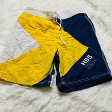 Vintage Tommy Hilfiger Swim Shorts Mens Small Colorblock H85 Board Shorts