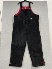 Carhartt Men's Bib Overalls SIZE 50 X 30 RN 14806/ R04 BLK