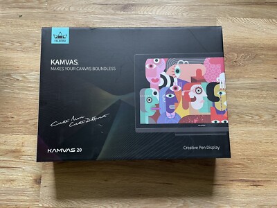 Huion KAMVAS 20 (GT191-V2) Grafiktablet Pen Display 19,5 Zoll Schwarz #1