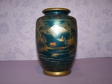 VASE MADE BY UCAGO JAPANESE ,HAND PAINTED, FLOWER ARRANGEMENTS