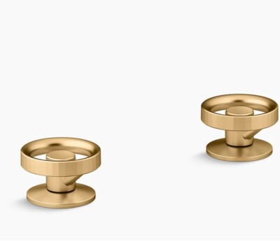 Kohler K-77974-9-2MB Components Industrial Handles & Valves Brushed Modern Brass