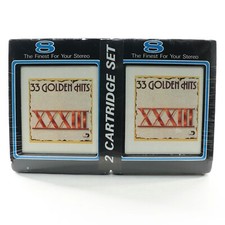33 Golden Hits XXXIII Volume 1 2 8-Track Tape Set SEALED 60's 70's Pop Rock