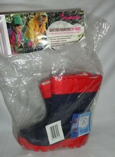 Impidimpi gefütterte Gummistiefel 29 blau rot Stiefel Winter