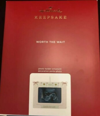 WORTH THE WAIT BABY SONOGRAM PICTURE 2020 Hallmark Ornament Mint Condition 