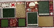 Tis The Season To Be Jolly 12x12 premade scrapbook pages