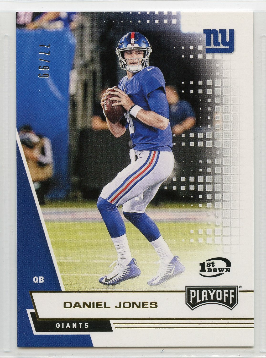 2020 Panini Playoff Football 1st Down - #189 - Daniel Jones - New York Giants