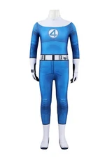 The Fantastic Four Invisible Woman Susan Storm Cosplay Costume Bodysuit Kid