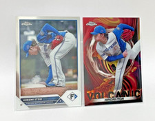 Hiromi Itoh 2023 Topps Chrome VOLCANIC NPB Baseball Card #V-11 66  Set of 2