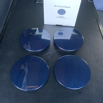 Volk Racing TE37,CE28N Wheel Center Flat''Mag Blue ''Genuine Set Of 4 Pcs