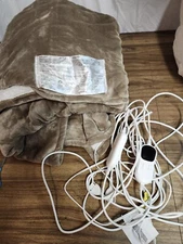 Jkmax Dual Control Heated Blanket Beige Tan 100X90